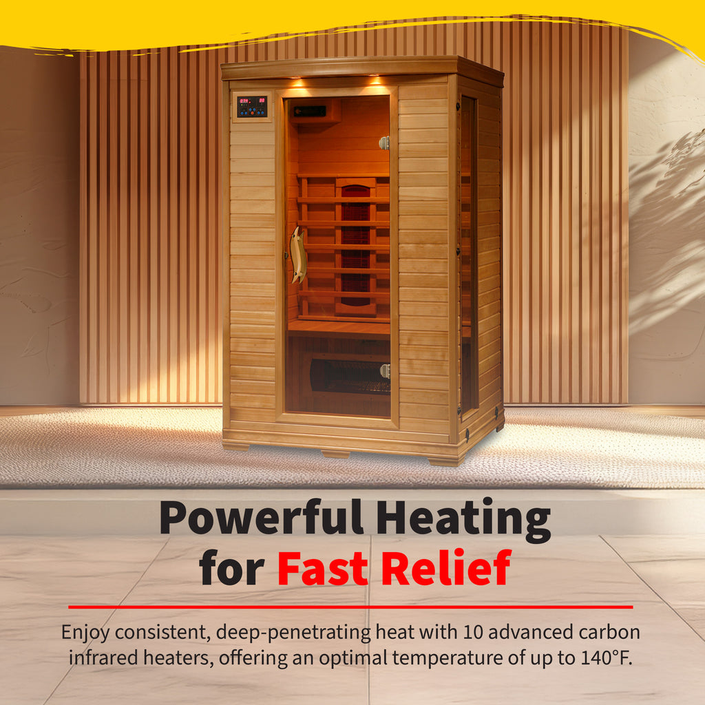 BlueWave Coronado 2-Person Deluxe Ceramic Sauna