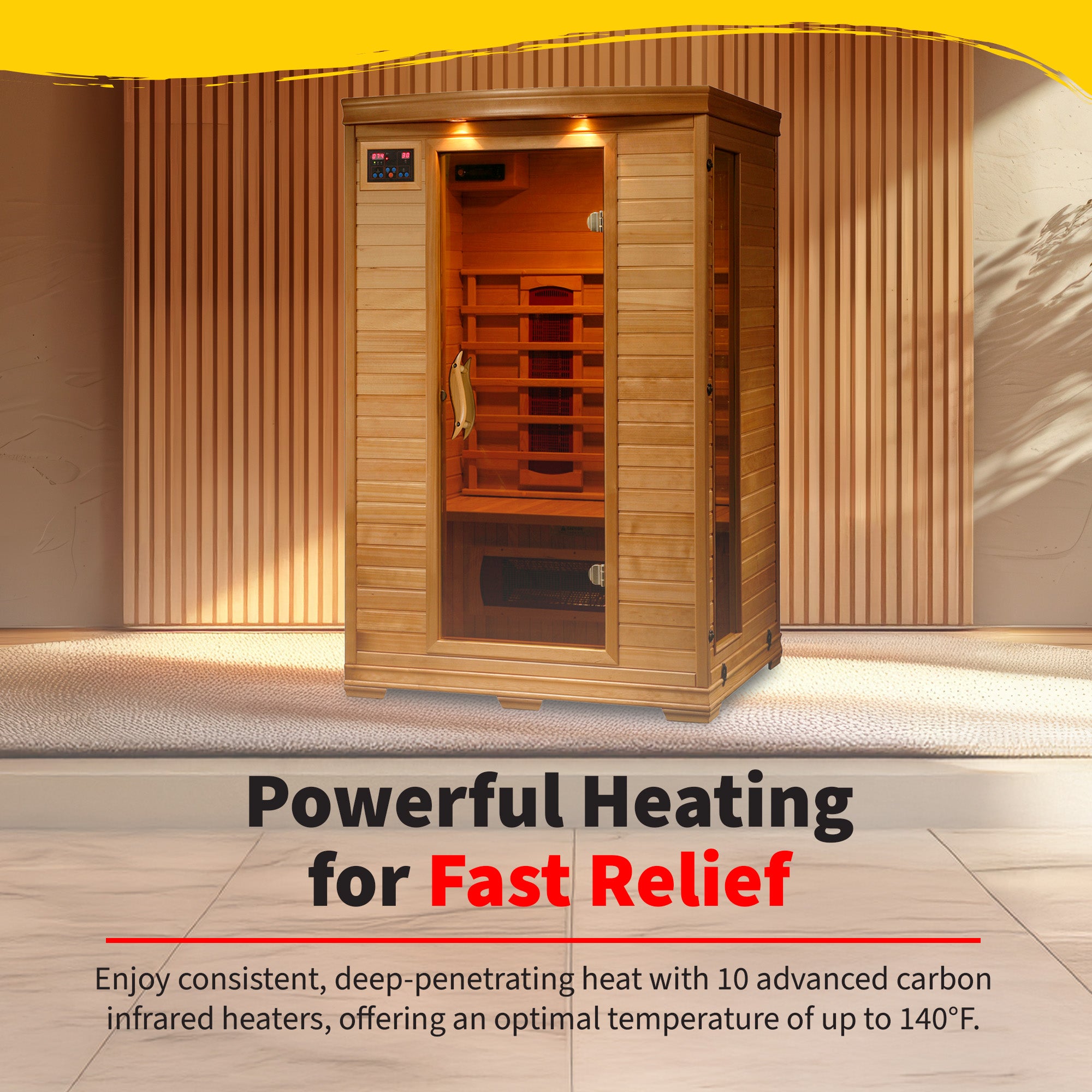 BlueWave Coronado 2-Person Deluxe Ceramic Sauna