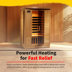 BlueWave Coronado 2-Person Hemlock Deluxe Carbon Sauna